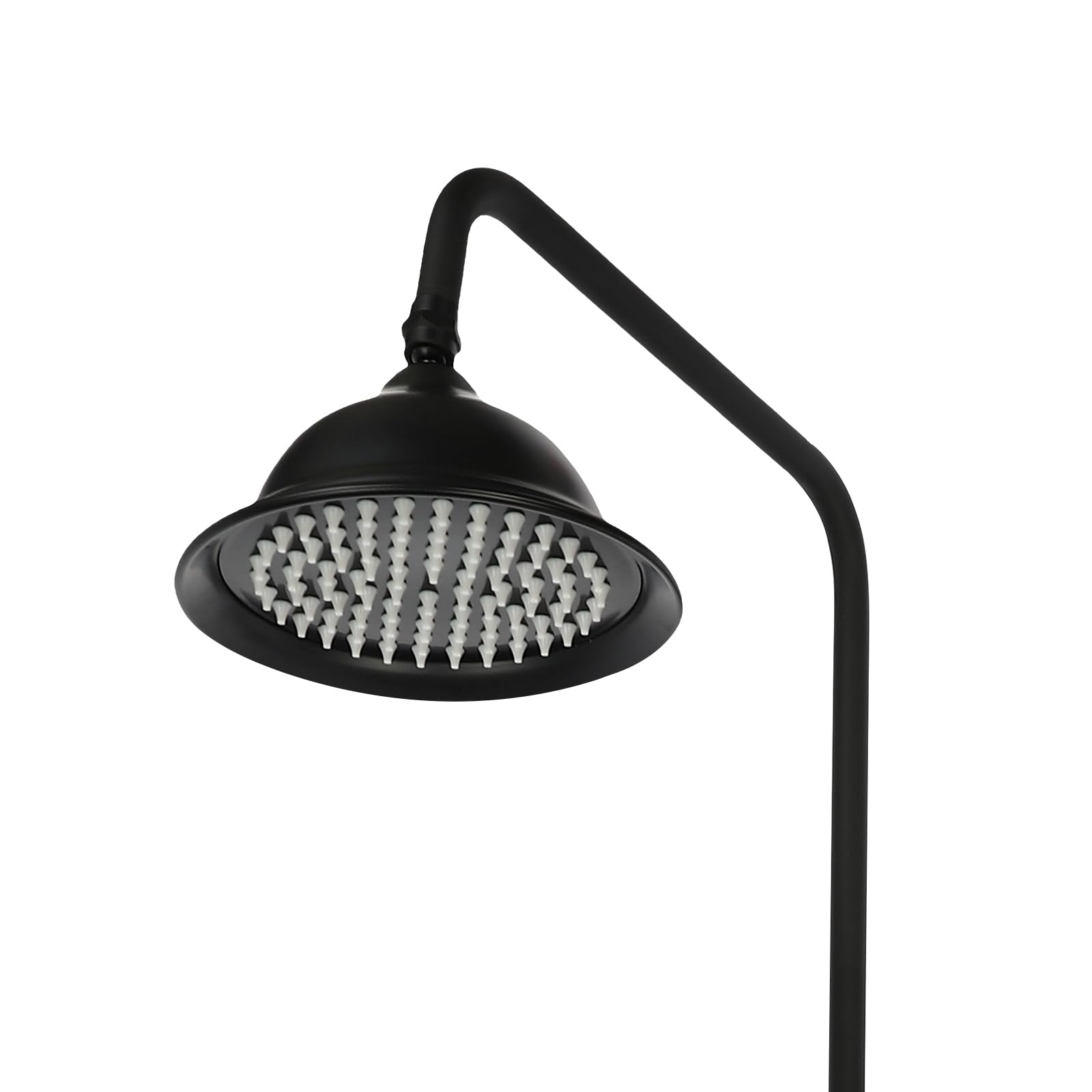 Columna de ducha negra, columna de pared ajustable, ducha de baño, acero inoxidable, conjunto de bañera de 30 cm, para cabina de ducha o bañera cuatro (Vintage)