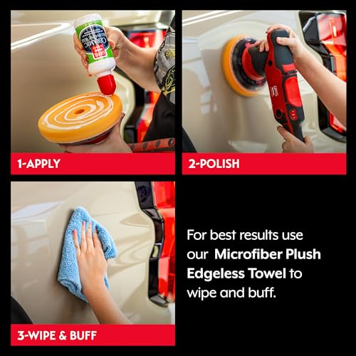 Image of Griot's Garage G9 Random Orbital with Ceramic All-in-One Car Wax, 8oz and 6.5 inch Orange Buffing Pad, Paint Correction, Auto Detailing Supplies and Accessories