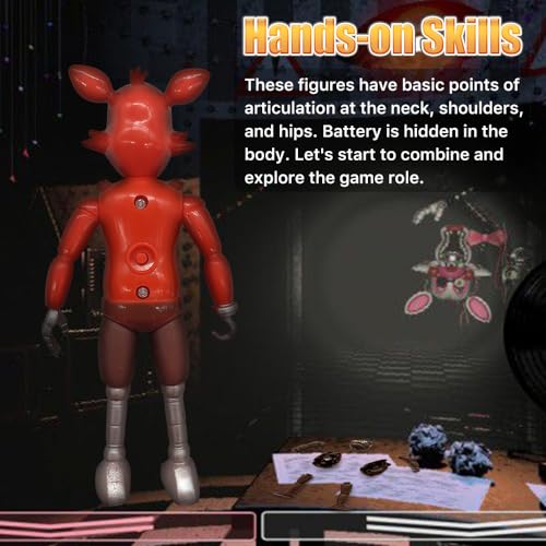 Action Figures Set, 5 Pcs Action Figures Toys, 5.5 Inches Movable Joints Collectible Toys Set with Light Gifts Cake Toppers for Video Games Fans Boys, Girls, Kids & Adults - Image 6