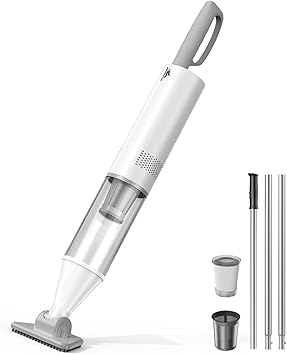 Cordless Pool Vacuum, Handheld Rechargeable Pool Cleaner, Powerful Suction, Extendable Pole, 60 Min Runtime for Above-Ground & Inground Pool, Spa, Hot tub