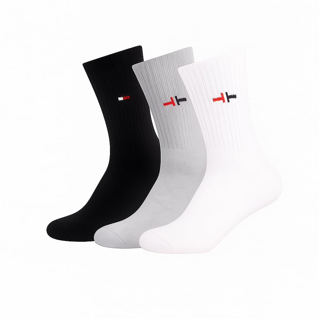 Men’s Cotton Full-Length Socks | Anti-Odor | Moisture-Absorbent | Inside Fabric | Anti-Bacterial Socks for Boys and Girls (Free Size, Set of 3)-image-45