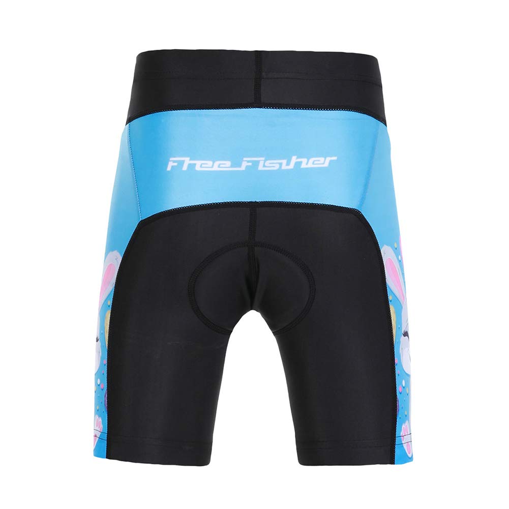 Unisex Enfant Garçon Fille Maillot de Cyclisme Manches Courtes Cuissard de Cycliste Rembourré Thermique