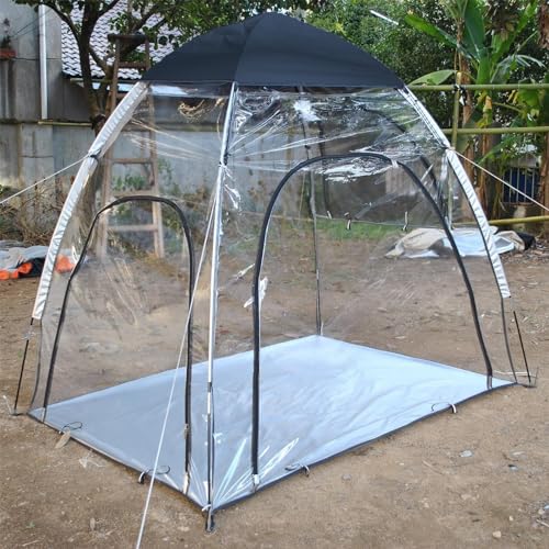 Carpa Burbuja Transparente PVC 180x130x160cm Para Camping miniatura 2