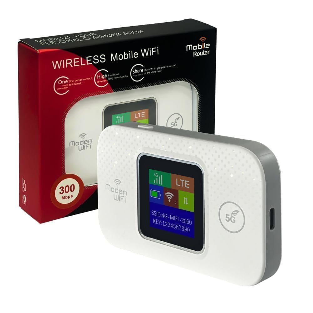 WiFi Dongle with All 4G/5G Sim Support Type C| Portable Wireless Hotspot Device | Upto 300Mbps 3000mAh Battery, 10 Device | Pocket Wireless Data Card WiFi Dongle with Sim Slot | Mobile PC Laptop