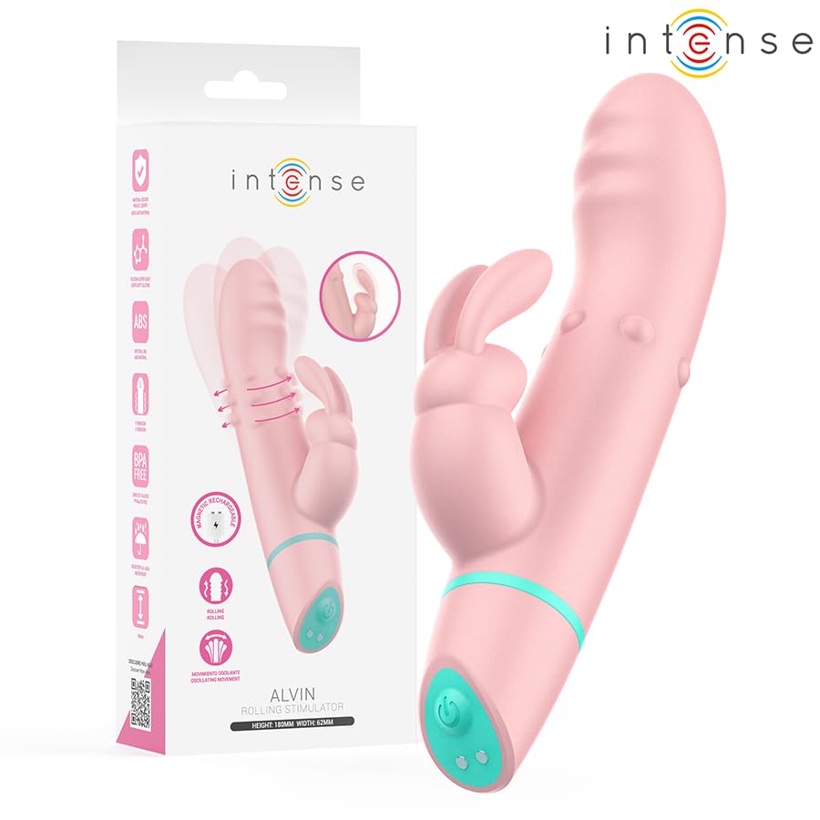 INTENSE - STIMOLATORE E VIBRATORE ROTANTE ALVIN RABBIT + OSCILLANTE
