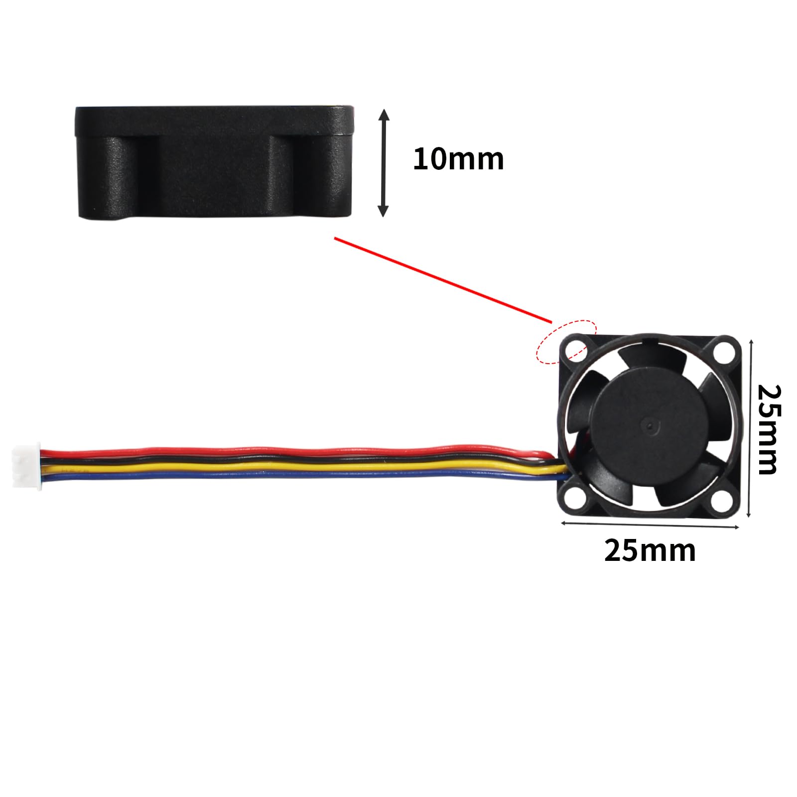 Accesorios Para Impresora 3D 5015 Ventilador De Refrigeración Para X1 Hotend Con Cable Ventiladores De Refrigeracion Rapida Para Bambu X1 X1c