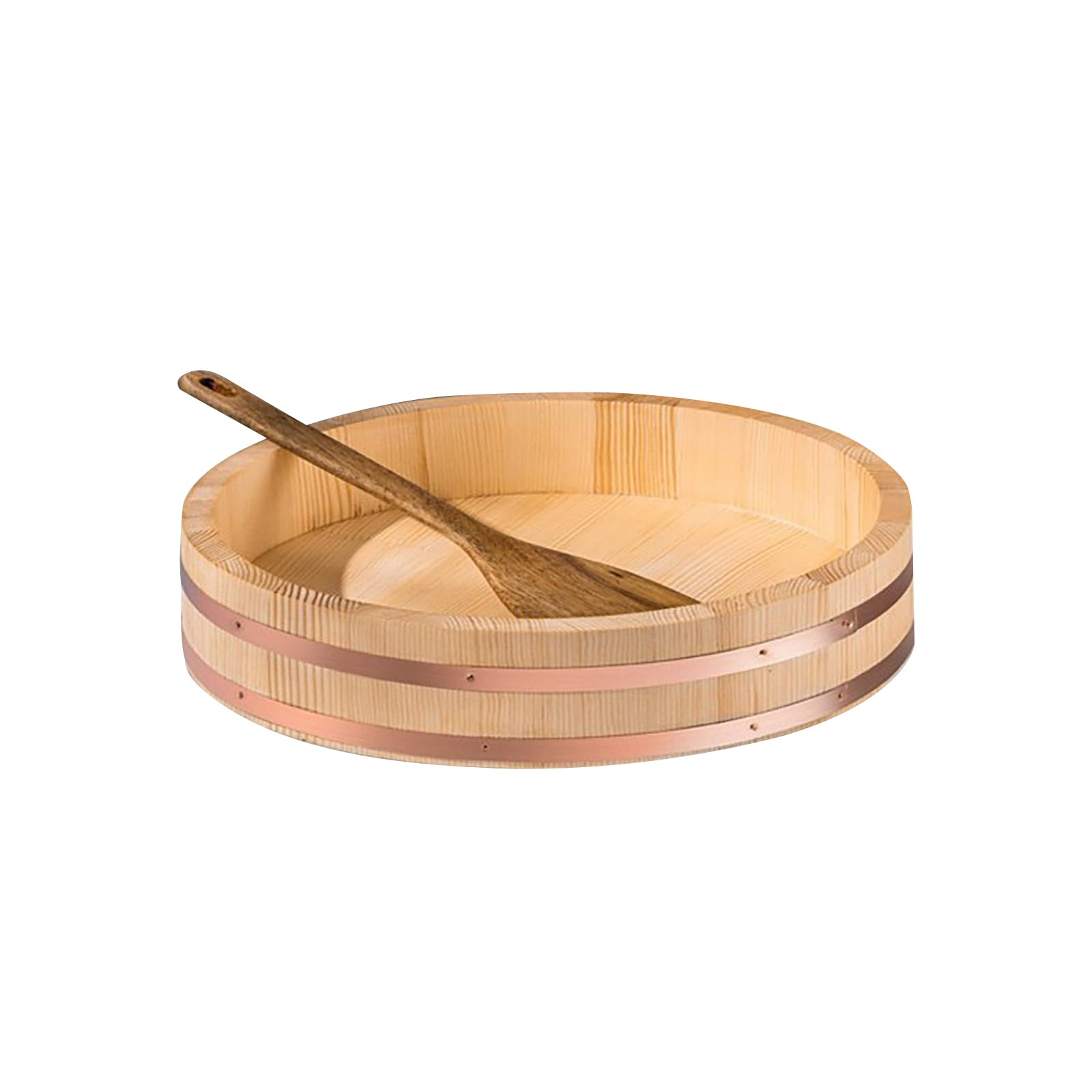 Préparer du riz pour sushi avec ce grand seau de cuisine en bois 52cmx13cm