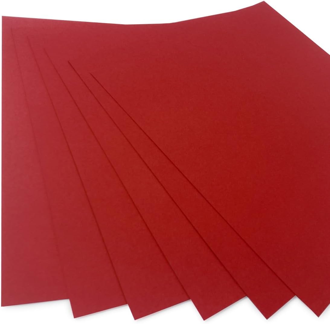 Bazzill Basics T2-252 Card Shoppe Heavy Weight Cardstock, Wax Lips, 25 Sheet Pack, 12 x 12 Inches