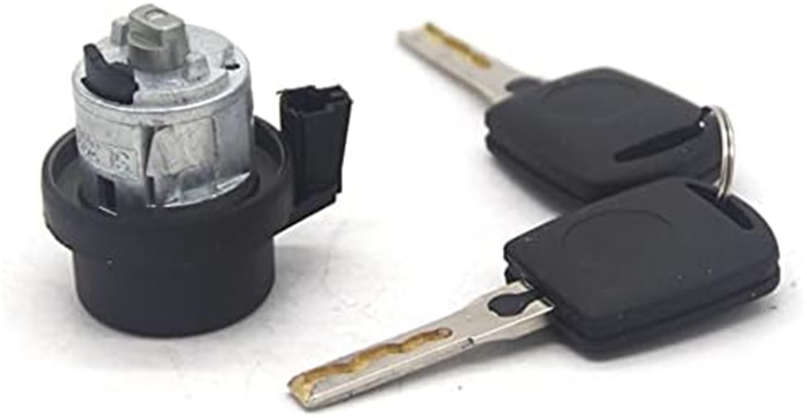 Siłownik automatycznego zamka drzwi Kompletny zestaw zamków wyłącznik zapłonu bębenek lewych drzwi, dla Skoda, dla Octavia 2005-2008 1Z0837167C 6Y0898167E