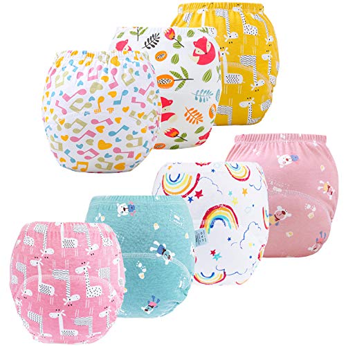 JackLoveBriefs Bragas de Aprendizaje Calzones de Entrenamiento para beb�,7 Paquetes, 1-5 A�os