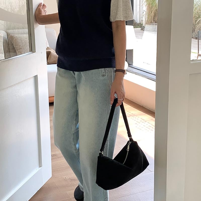 Women Velvet Shoulder Handbag Classic Versatile Underarm Bag Casual Fashion Daily Tote Purse2