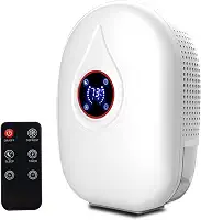Desumidificador Residencial Máquina de Absorção com Display LED Controle Táctil Sensível Remoto Timer Design - Desumidificação para Lar Quarto Sala Es