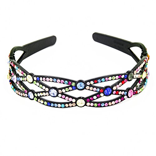 Yeshan Rhinestone Beaded Handmade Headband,Hairband for Girls,Multicolor