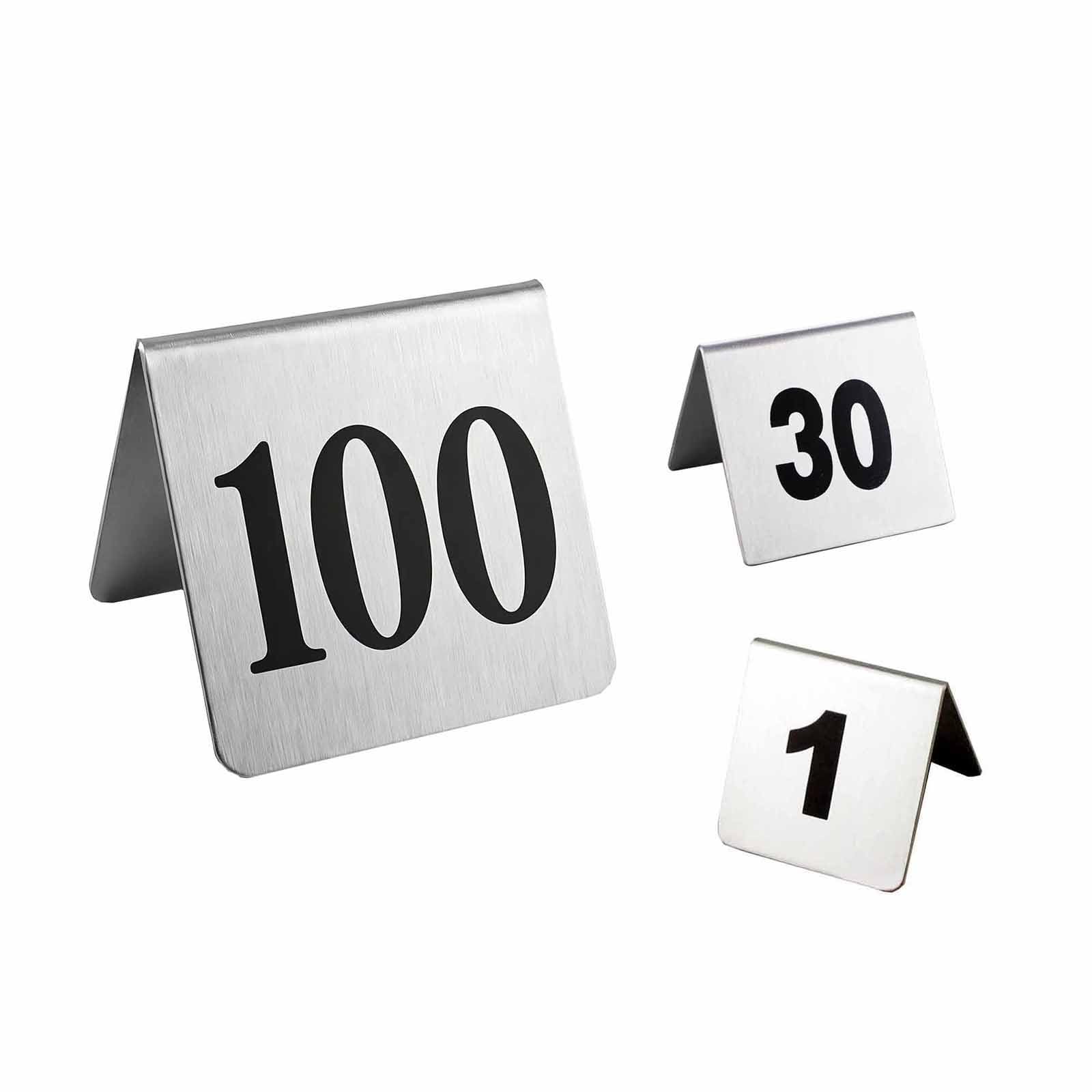 Stainless Steel Restaurant Table Number Sign