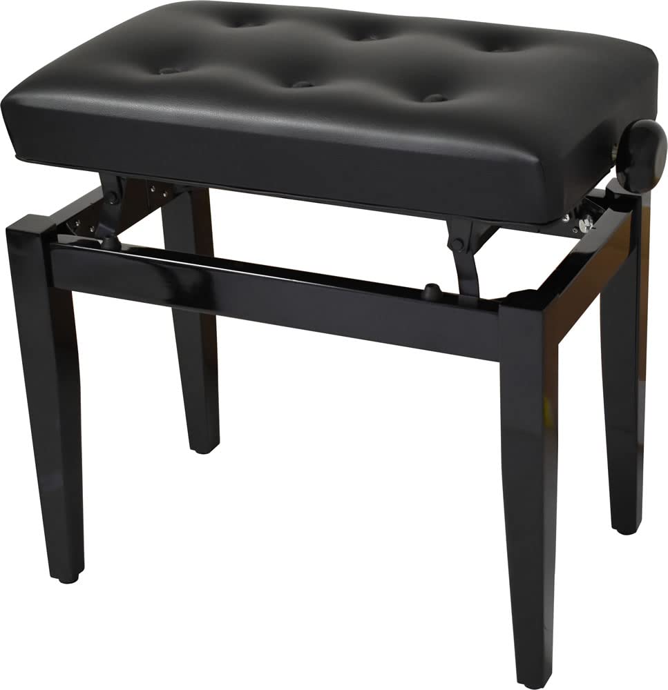 Amazon.co.jp: KC ピアノ用椅子 (ベンチ) PT-120B レザー調 : 楽器