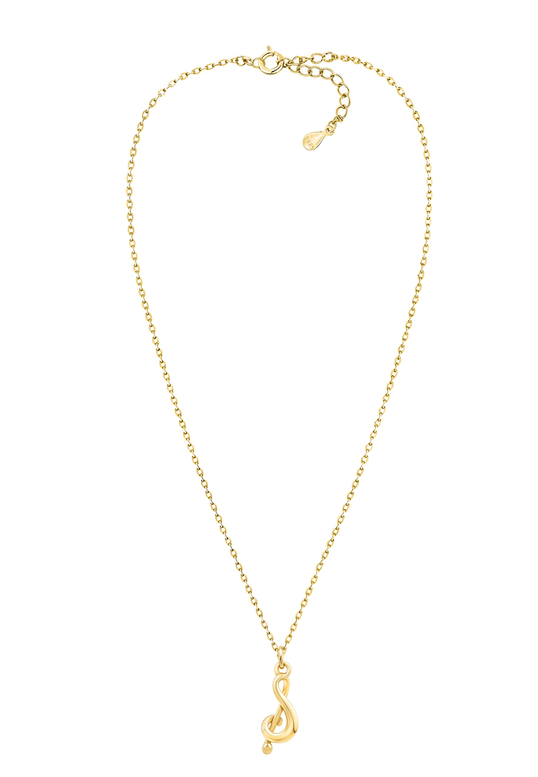 Sofia Milani - Collar para Mujeres en Plata de Ley 925 - Colgante de Música Clave de Sol