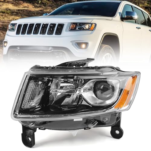 Huray Left Halogen Headlight Assembly for Jeep Grand Cherokee 2014-2016