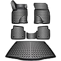 ELMASLINE 3D Gummimatten + Kofferraumwanne Set für Ford KUGA 3 (III) 2019-2026 | Fußmatten Hoher Rand