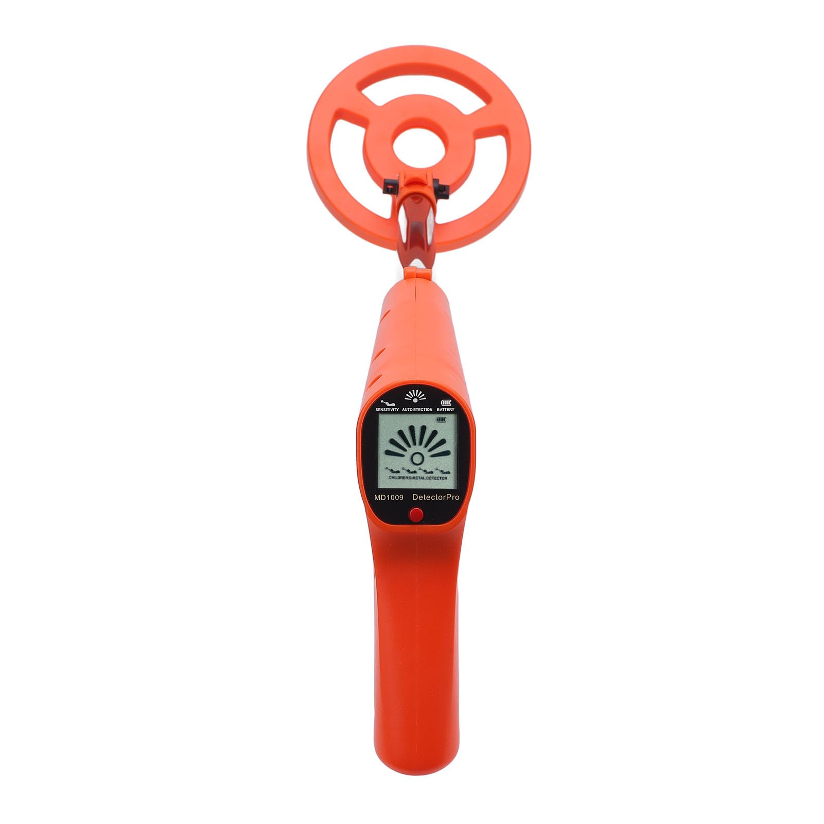 Detector de Metales de Mano Bobina de búsqueda de 6 Pulgadas Pantalla LCD Probador de Metales retráctil con Aviso de luz y Sonido para exploración al Aire Libre Regalos Familiares