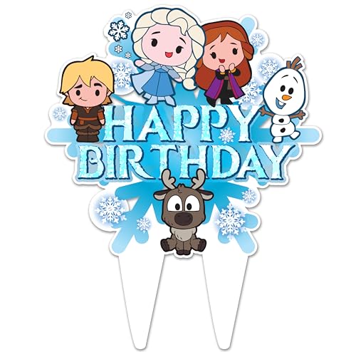 Frozen Princess Birthday Cake Topper Elsa Party Decor