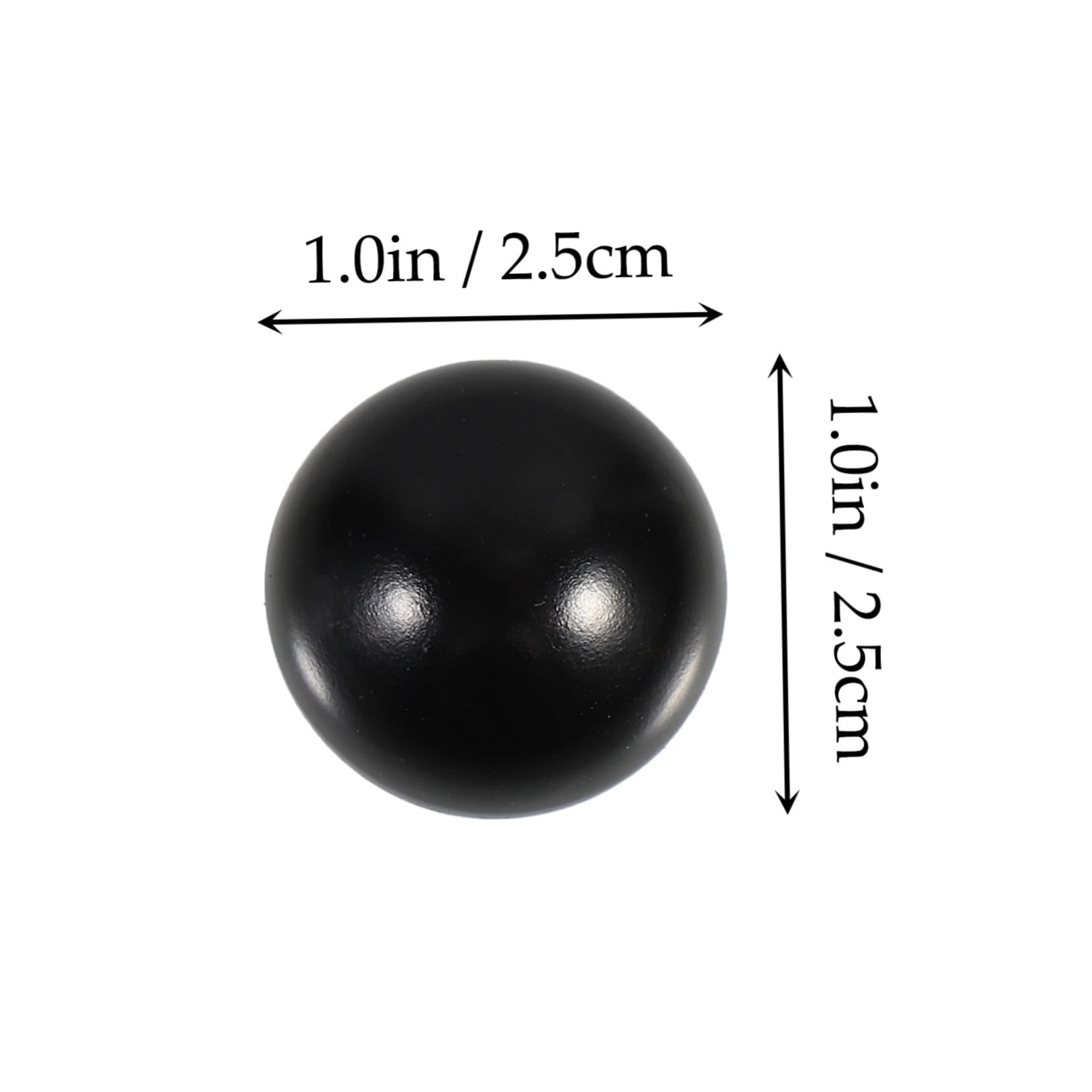 FUNOMOCYA 15pcs Handle Ball Nut Bakelite Ball Bakelite Knob Ball Knob Machine Tool Lugnuts Black