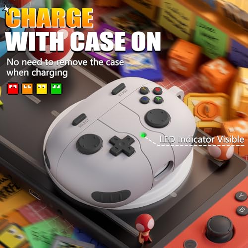 Image of for JBL Vibe 200TWS / JBL Vibe Beam Case Cover Game Console Design, Silicone Case Compatible with JBL Vibe 200TWS with Keychain with Cleaning Pen Kit - Rock Grey