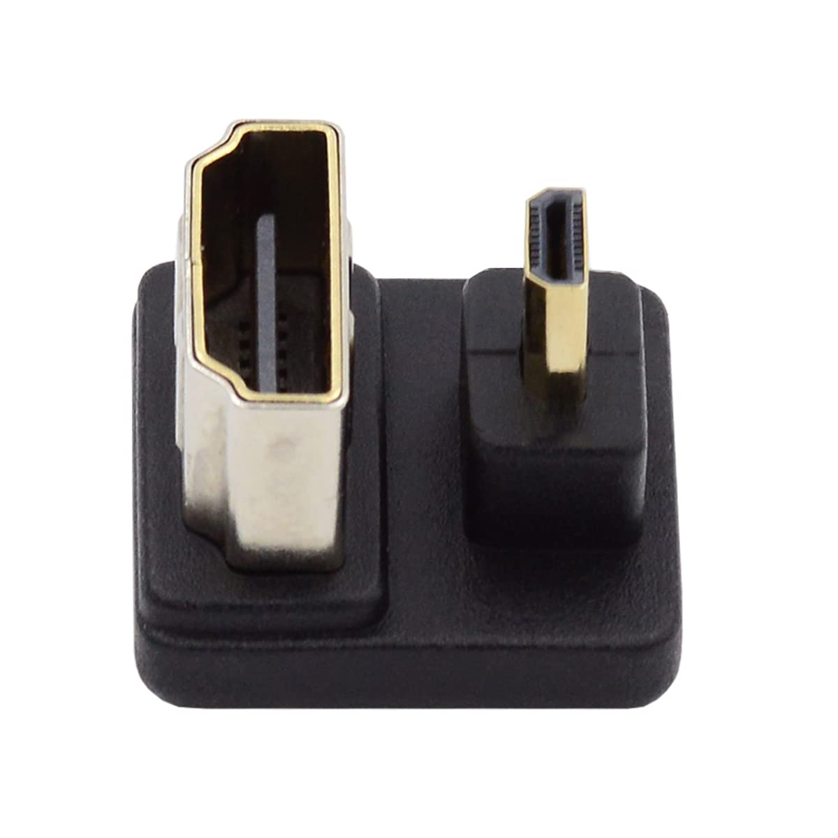 CY Adattatore HDMI 1.4 A U – 2 Pezzi, Maschio-femmina, 360°, 4K A 60Hz, Per Spazi Stretti - 2