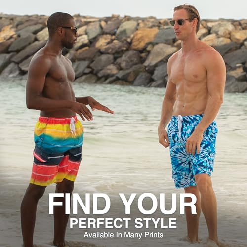 Image of Kanu Surf Men's Big Viper Extended Size Stripe Swim Trunk