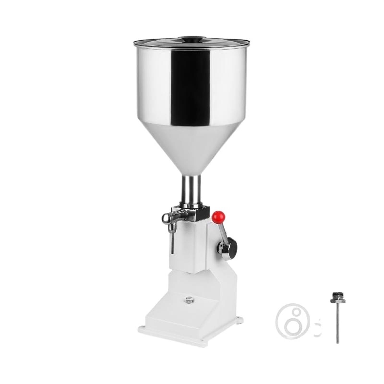 A03 Manual Liquid Filling Machine 5-50 ML Commercial Liquid Dispenser Nozzle Piston Spring Screw Paste Oil Bottle Filler