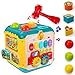 HANMUN Motorikwürfel Baby Musikspielzeug Baby Playcenter - Lernspielzeug mit Formen sortieren, Sounds Spielzeug für die frühe Entwicklung für Babys & Kleinkinder ab 18 Monaten, Jungen & Mädchen