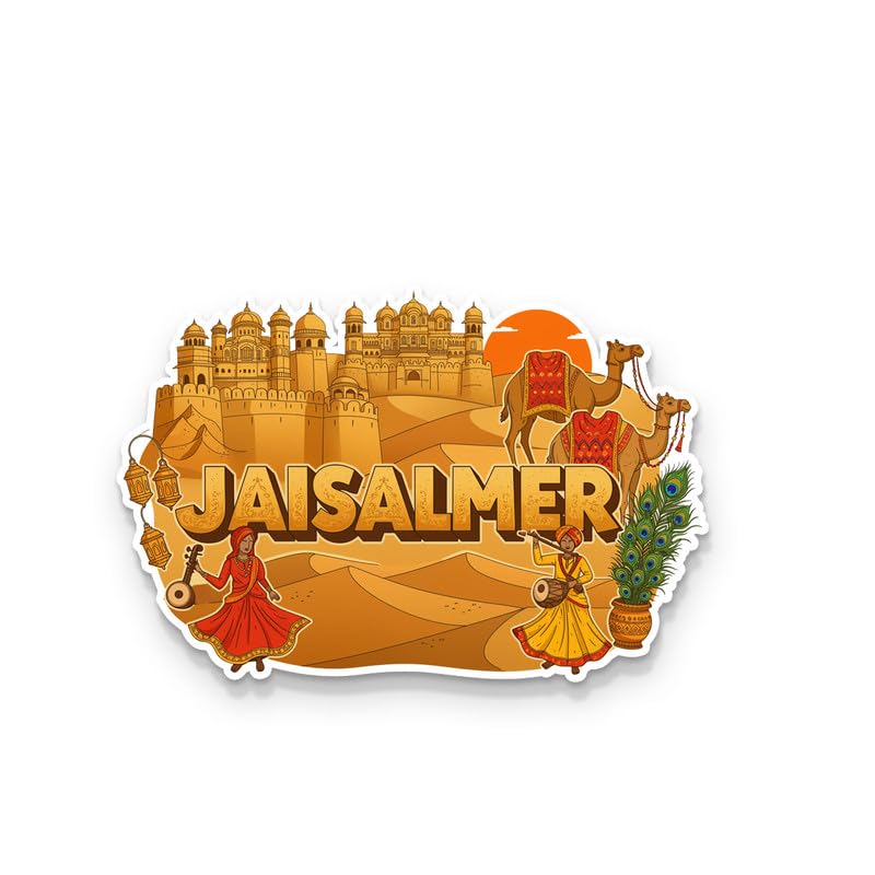 Image of Jaisalmer (1) Fridge Magnets, Glossy Finish, Stylish Magnet for Fridge, Wardrobe & Metal Surfaces