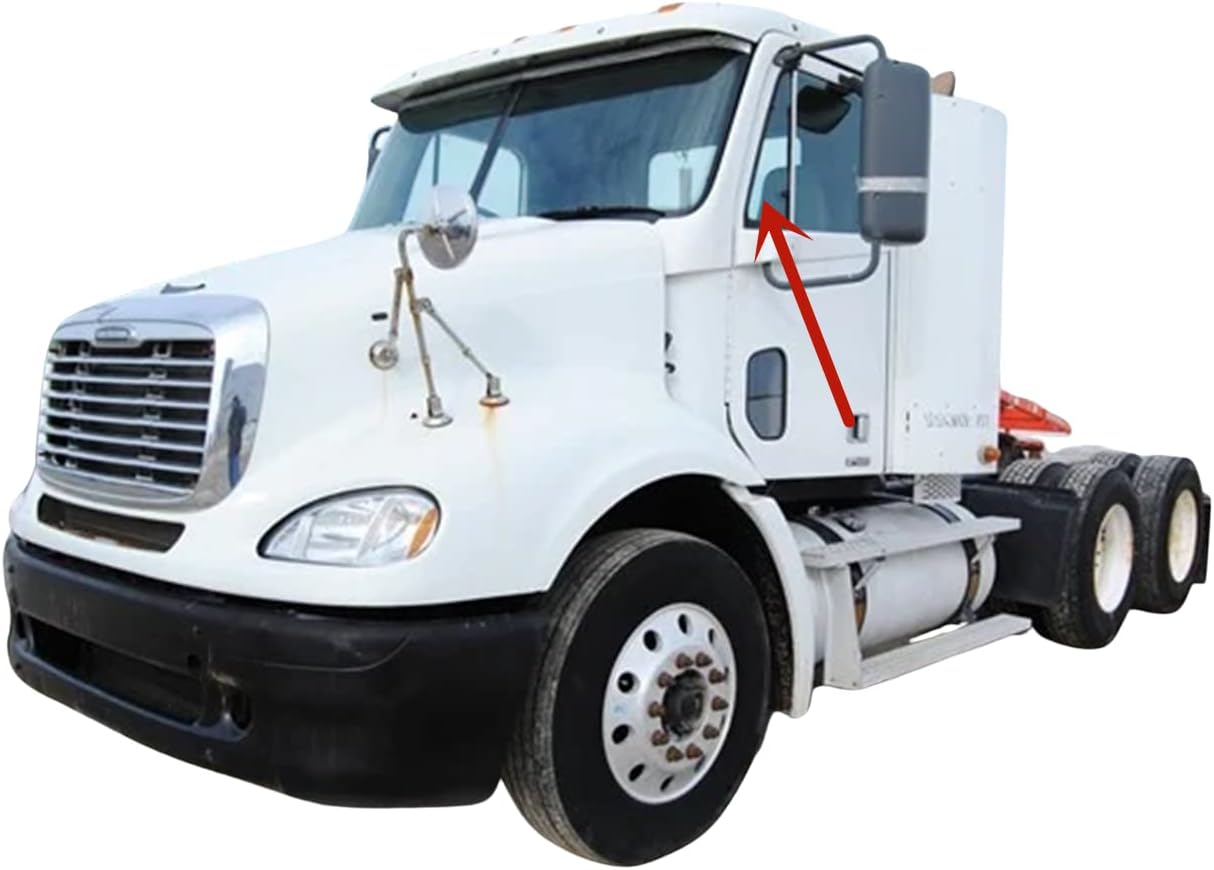 Driver Side Left Front Vent Window Vent Glass Compatible with Freightliner Argosy Columbia Century Class 112SD 1996-2016 / Coronado 2001-2022 Models