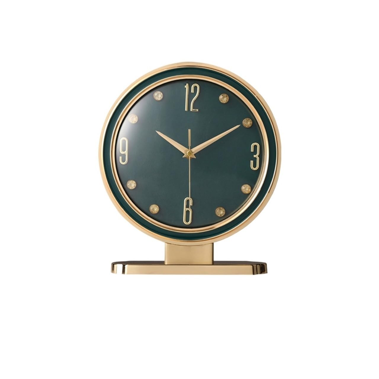 ZTHYSHOZ Table Clock ﻿ Alloy Leather Desk Clocks Living Room Pendulum Home Creative Table Ornaments