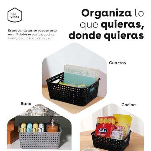 Consejos para Comprar Cesto de plastico que Puedes Comprar On-line. 12 cesto de plastico marca BEE VIBES (3)