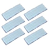 Zerodis 6 Stück Wiederverwendbare Nassmopp-Ersatzpads, Wasserabsorbierend, Einfach zu Ersetzen, für Zuhause, Hartholz-Vakuum-Mopp-Pads