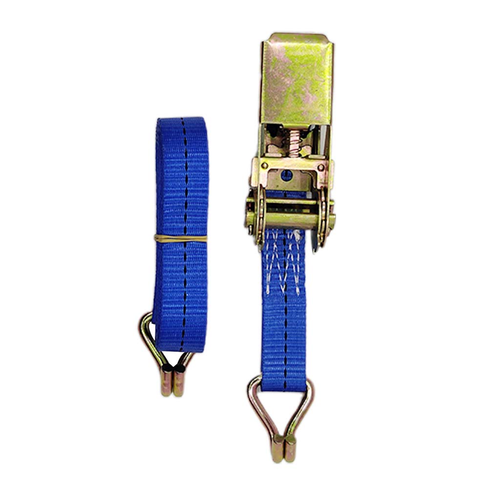 Atar Correas 2 unids Correa de trinquete Universal Correa de Carga Duradera de Tejido de automóviles Cuerda de Remolque Azul con Hebilla metálica Lorry ANTICULO ABITADO 5M