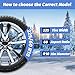 Auto Fixing Snow Chains, 2 x 12 mm, 30s Quick Installation of Tire Chains with Automatic Tensioner, Universal Emergency Tire Traction Chain for Cars, Pickups, and SUVs (HLN 160)