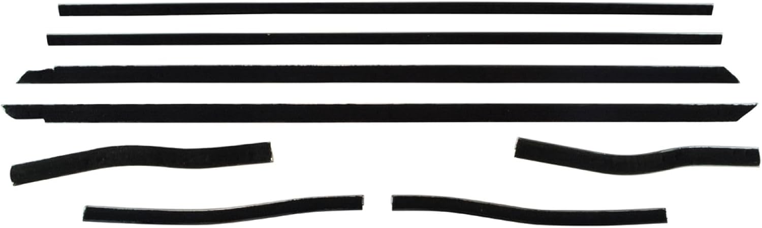 TRQ Door Window Belt Weatherstrip Kit Compatible with 1964-1966 Ford Mustang
