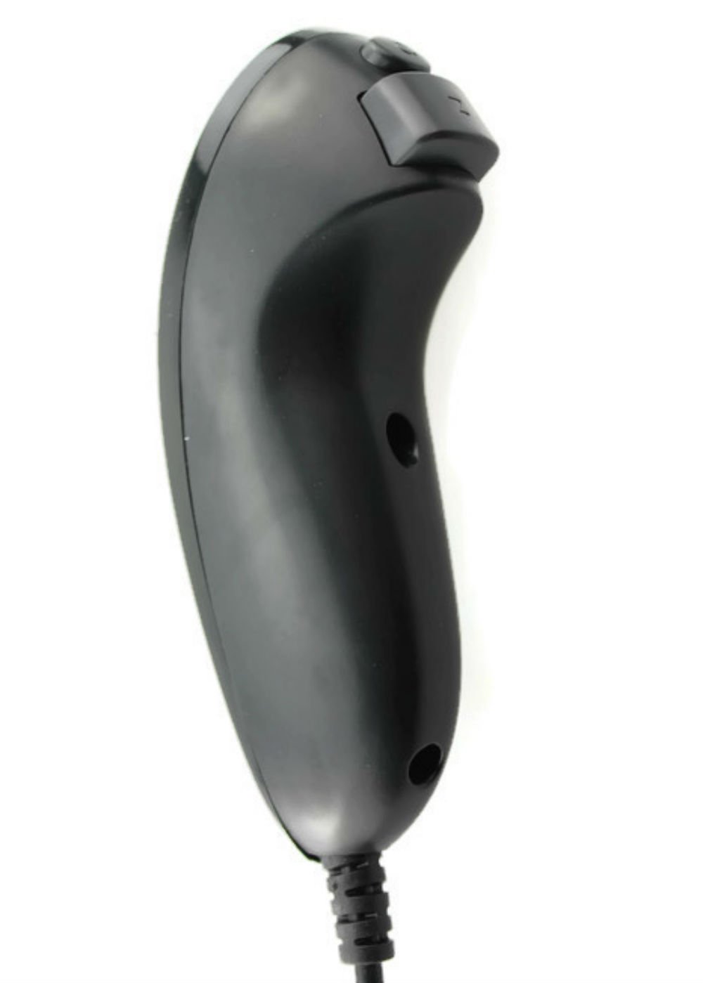 AMGGLOBAL® 2 x Nunchuck 2 x pilot zdalnego sterowania Nunchuk do pilota Nintendo Wii WII + darmowa silikonowa osłona różowa czarna niebieska czerwona wiązka (czarna)