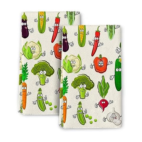 Wovoto Cute Botanic Kitchen Towels Set Cover
