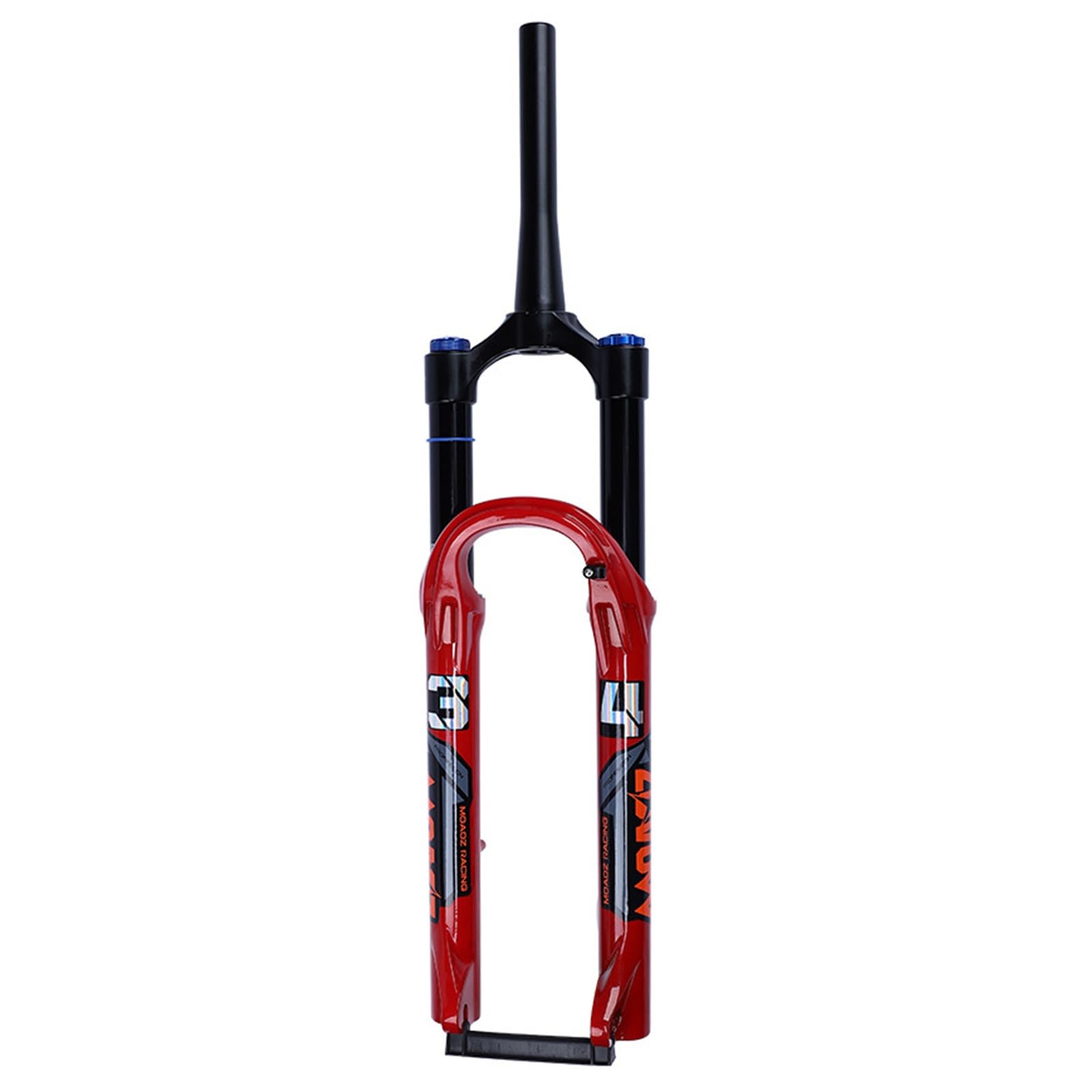WIQUYBML 26/27.5 Inch Mountain Bike Air Suspension Fork Travel 140mm 34mm Stanchions 1 1/8 Straight/Tapered Tube QR 9mm Rebound Adjust Manual Lockout