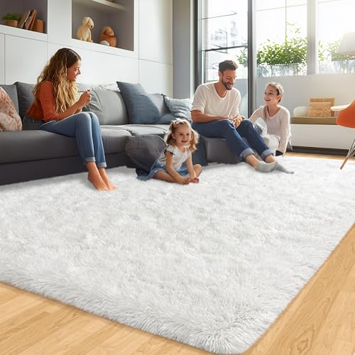 Tapete grande shag 6x9 para sala y dormitorio miniatura 5