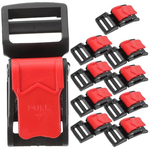 10 Pcs Helmet Quick Release Buckle Kit, Ratcheted Stainless Steel Helmet Chin Strap Adapter - Motorcycle Helmet Quick Release Helmets Chin Strap Buckle - Install Without Removing Strap Snap