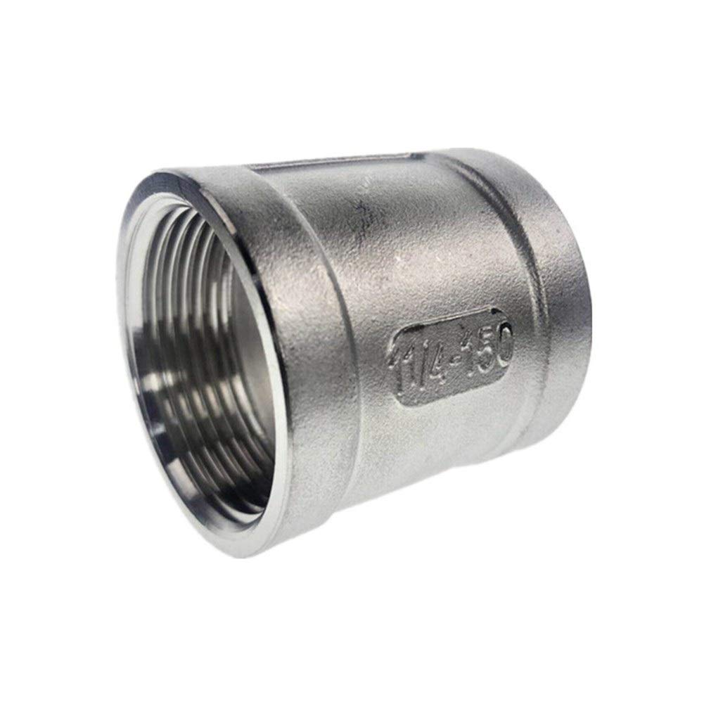 Icxlpmc Women's One Color Pipe Connector 5Pcs 304 Stainless Steel Straight Jointer Pipe Connection Connector Fittings (Thread Specification : Dn6)