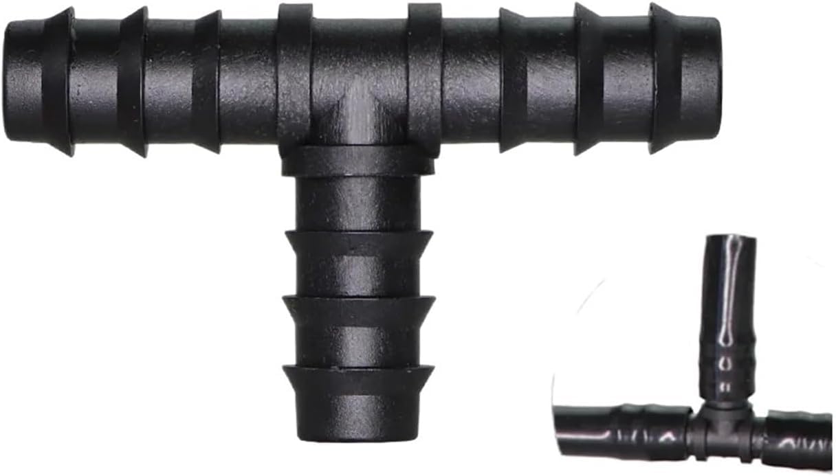Giunti per irrigazione a goccia da 16 mm, connettori spinati da 1/2" per tubi in PE, raccordi per riparazione tubi, 10 pezzi per sistema di irrigazione da giardino