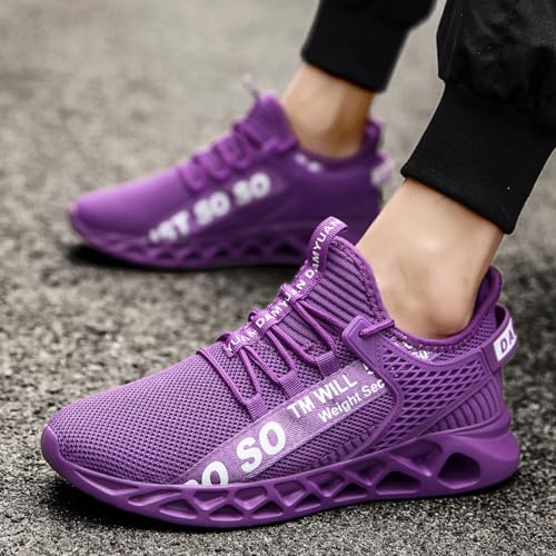 Men's Sneakers Athletic Walking Running Shoes On Sports Tennis Fitness Shoes Casual Workout Lightweight Breathable Trainers Gym Fashion Mesh Soft Comfortable
