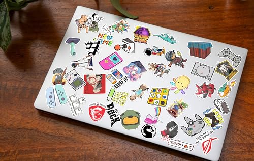 Image of WallDesign 47 Vibrant Gaming Sticker Set for Console & PC Gamers - Mobile, Laptop, PC, Accessories, Gifting - Durable, Laminated, Quality Printed Vinyl for True Hardcore Gamers /Gaming Culture