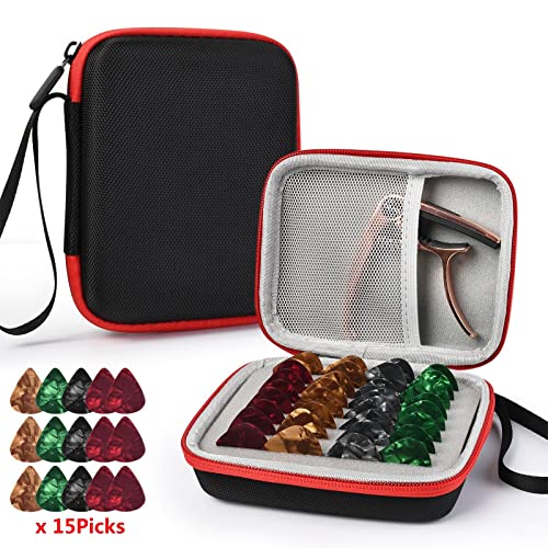 Oshhni Étui de médiator de guitare avec 15 médiators Kit de universel multifonction sac de médiator de guitare… - Les Beatles, Paul McCartney, John Lennon, RIngo Starr, George Harrison Oshhni Étui de médiator de guitare avec 15 médiators Kit de universel multifonction sac de médiator de guitare… – Image 4
