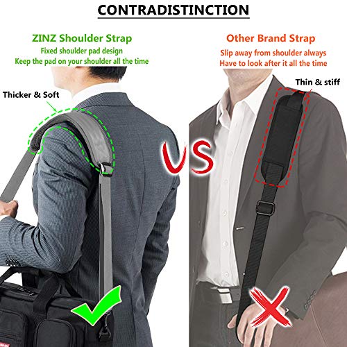Image of ZINZ Bag Shoulder Strap, Padded Adjustable Shoulder Strap Replacement