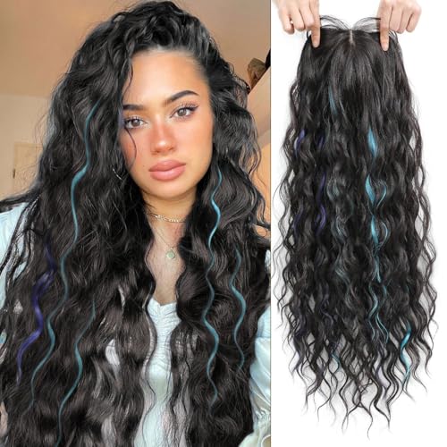 Molefi Hair Topper 26inch Long Wavy Curly Hair Topper with